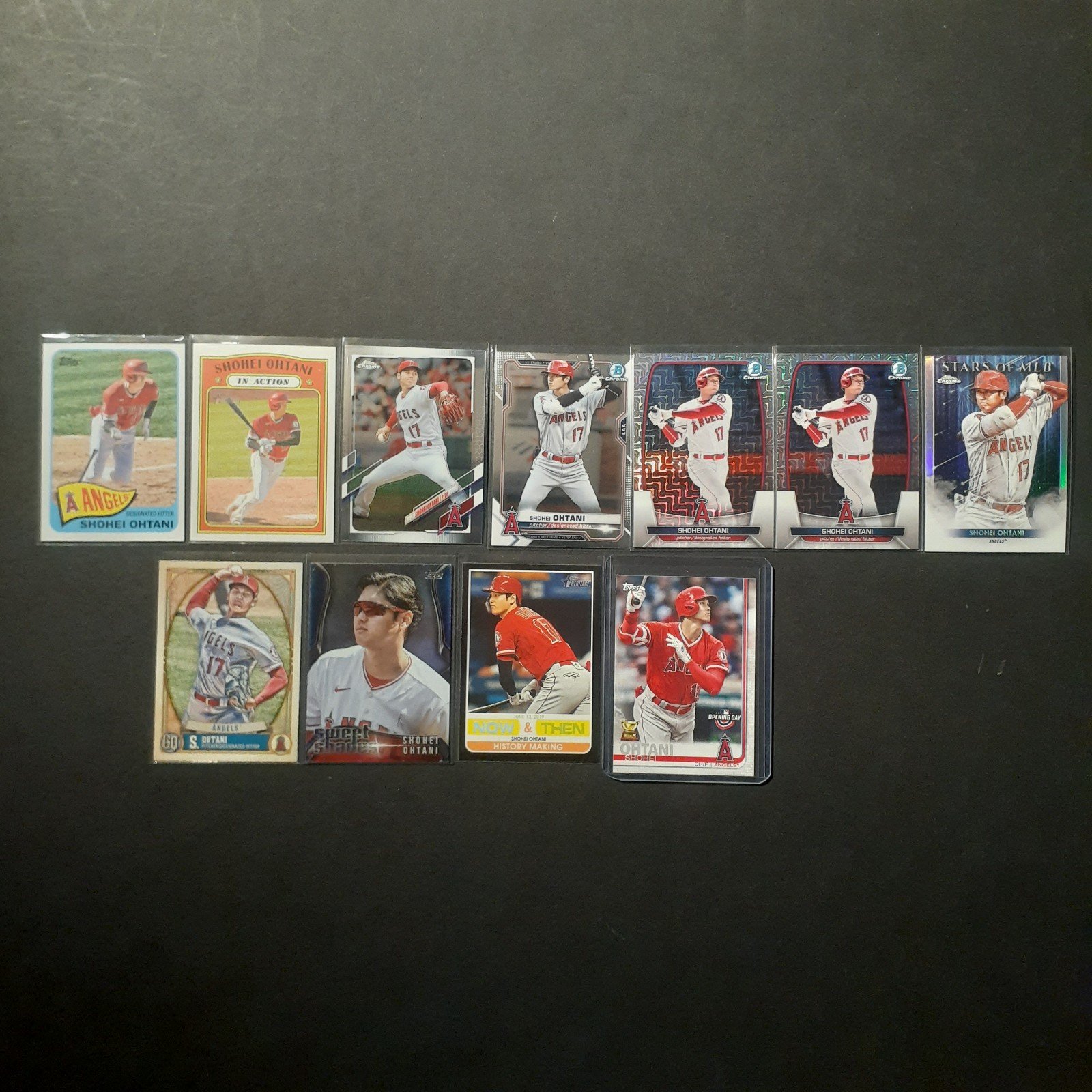 Shohei Ohtani Topps Baseball Card Lot