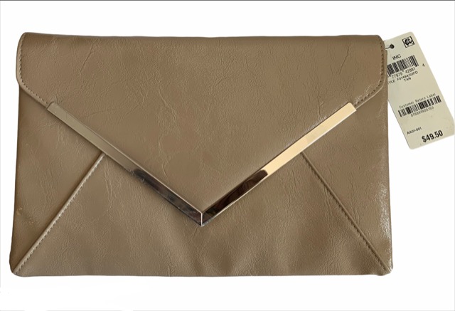 INC Tan Clutch