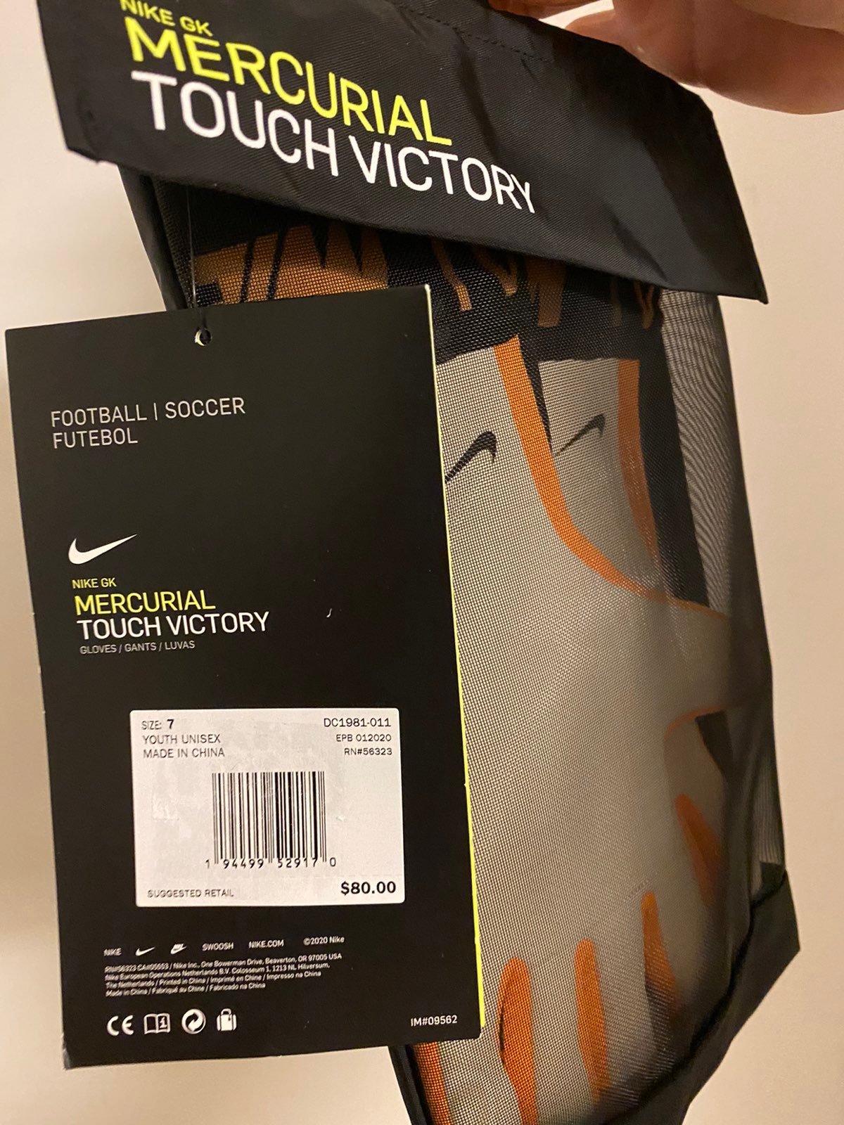 Nike GK Mercurial Touch Victory Youth Si