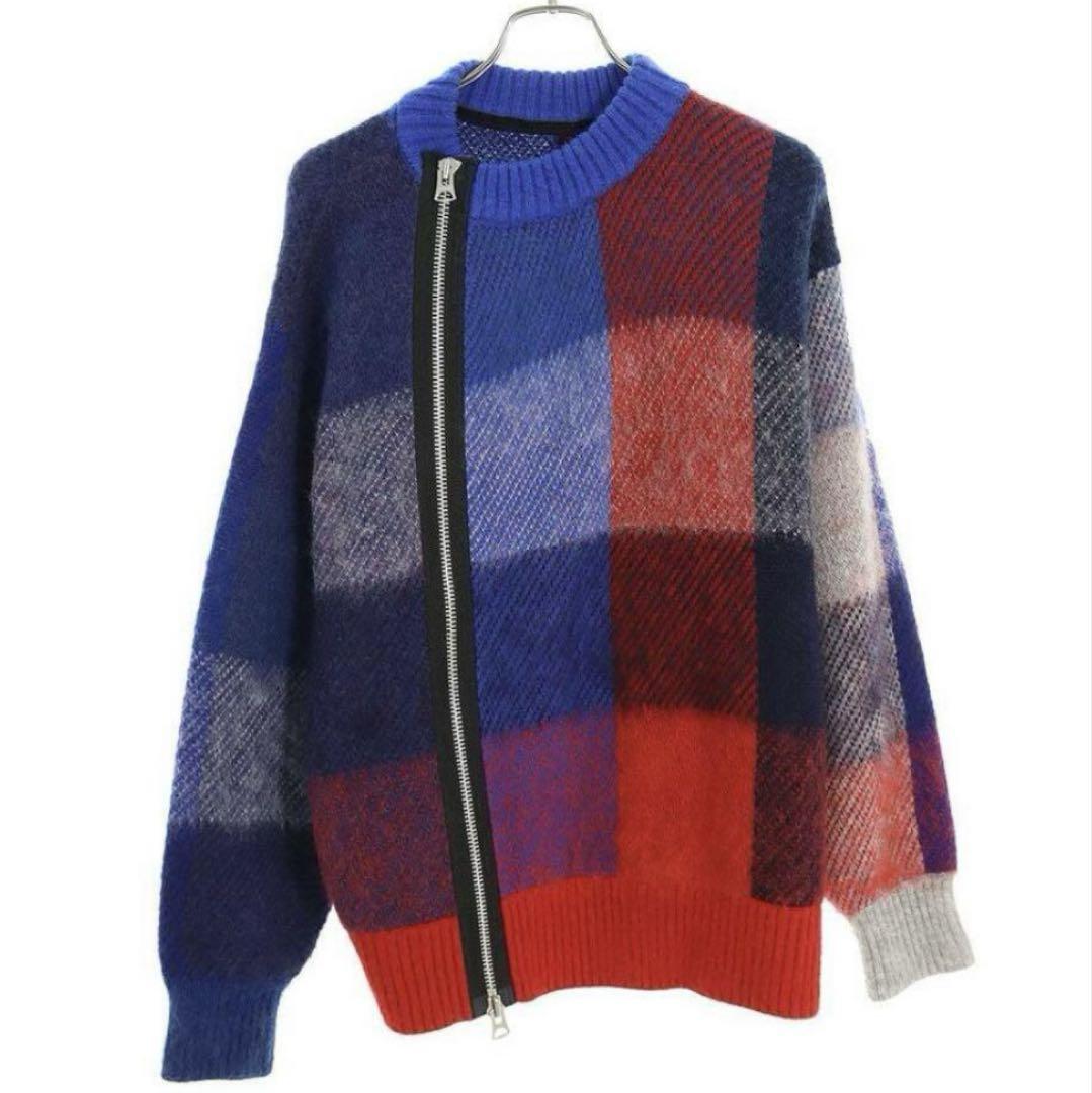 Sacai 22Aw Plaid Knit Pullover Size 3 | eBay
