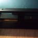 Entertainment center with glass shelf