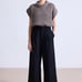 Massimo Dutti Wide Leg Cropped Pants / Culottes 4