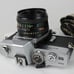vintage 35mm camera Minolta SRT 201 SLR JAPAN strap Rokkor-x 50mm 1:1.7 lens