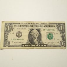 Dollar Bill offset error 1