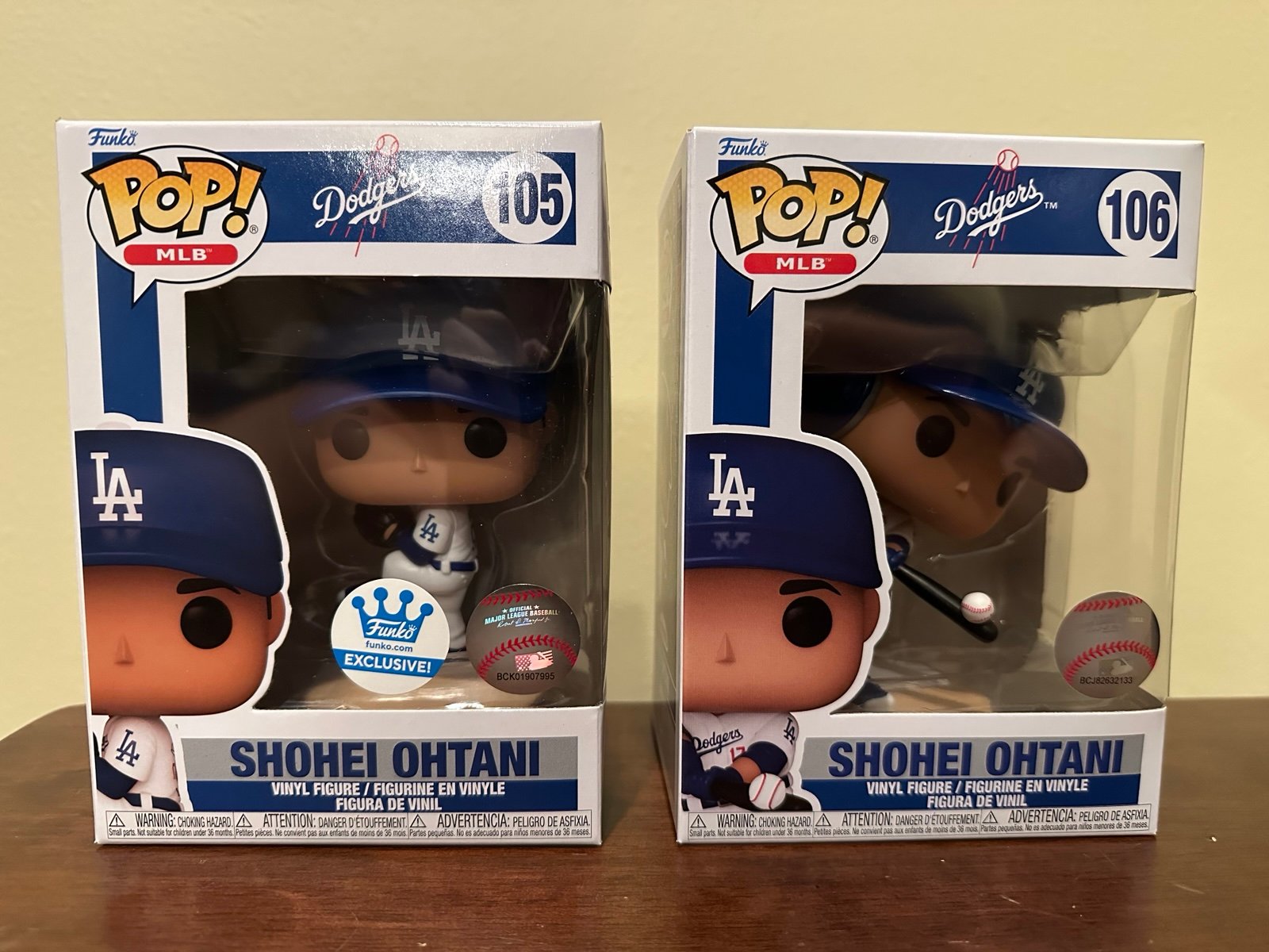 Shohei Ohtani LA Dodgers White Jersey Funko 105/106