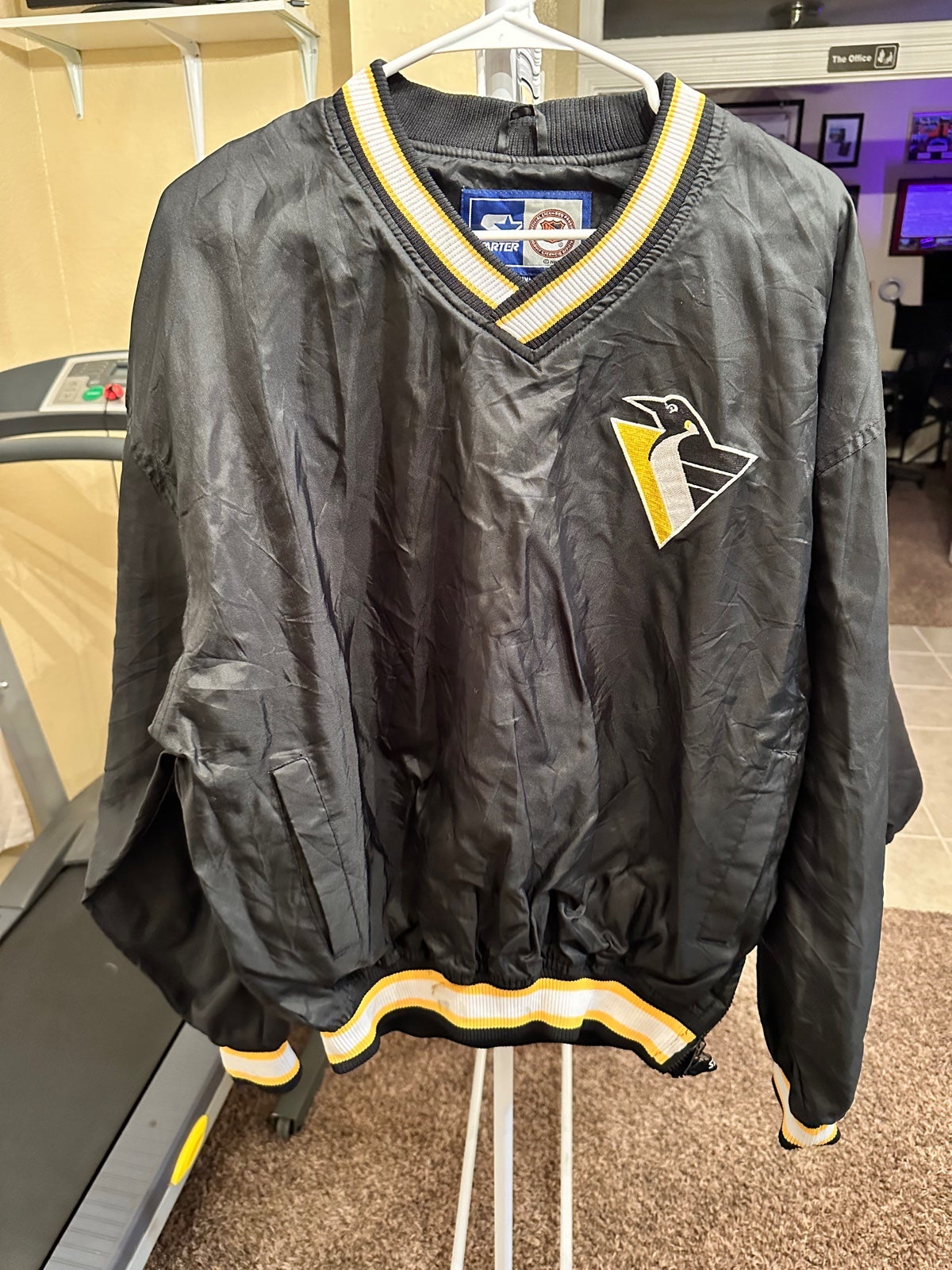 Vintage Pittsburgh Penguins Starter Pullover Windbreaker Jaromir Jagr #68 Med