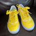 PUMA Kids Boys Cali Taping Lace Up Sneakers Shoes Casual Yellow size 5C active