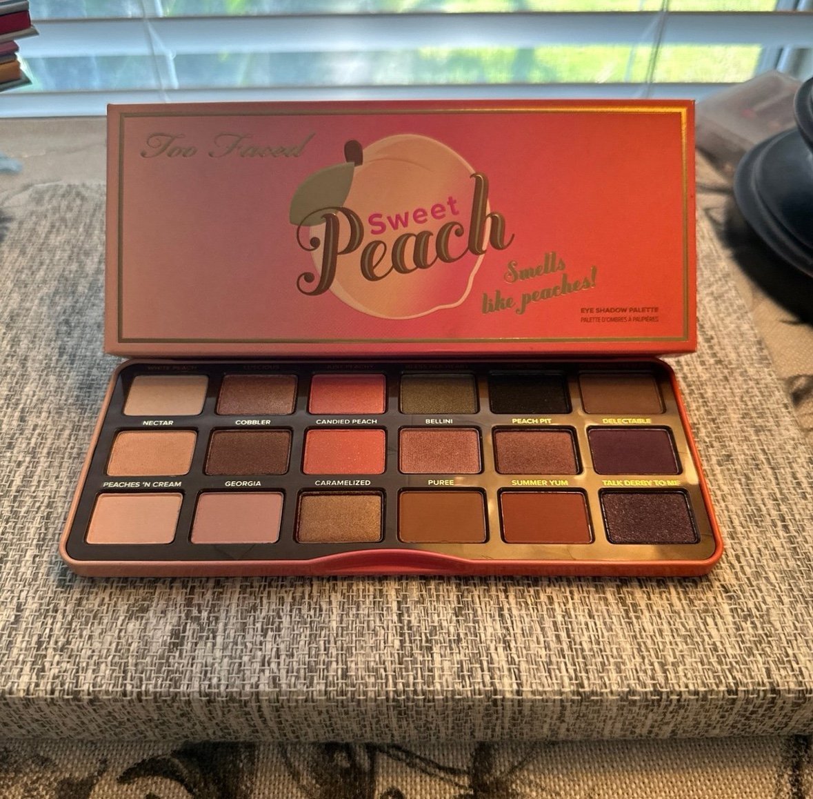 Too Faced Cosmetics Faced Sweet Peach Eyeshadow Palette NIB