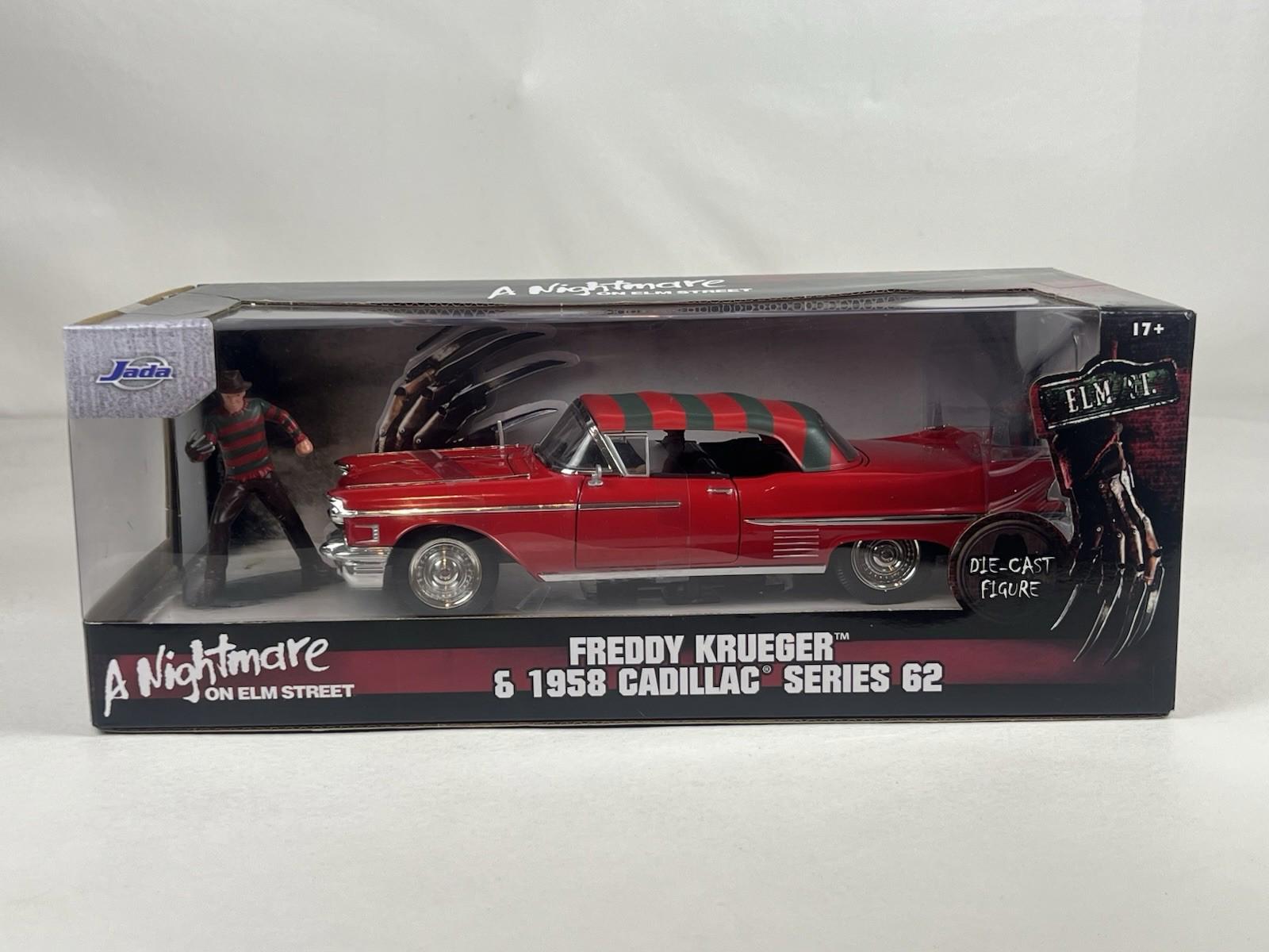 Jada Freddy Krueger And 1958 Cadillac Series 62 Die Cast Set NIB