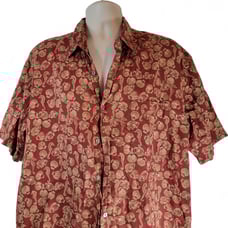 TORI Richard Hawaiian Shirt Aloha Shell Cotton XL