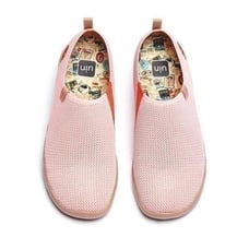 UIN Women's Walking Shoes Comfort Sneaker (133 Toledo Knitted Crystal Rose)