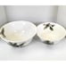 Maxcera Cardinal Tree 11 3/4 & 9 3/4 Round Serving Bowls