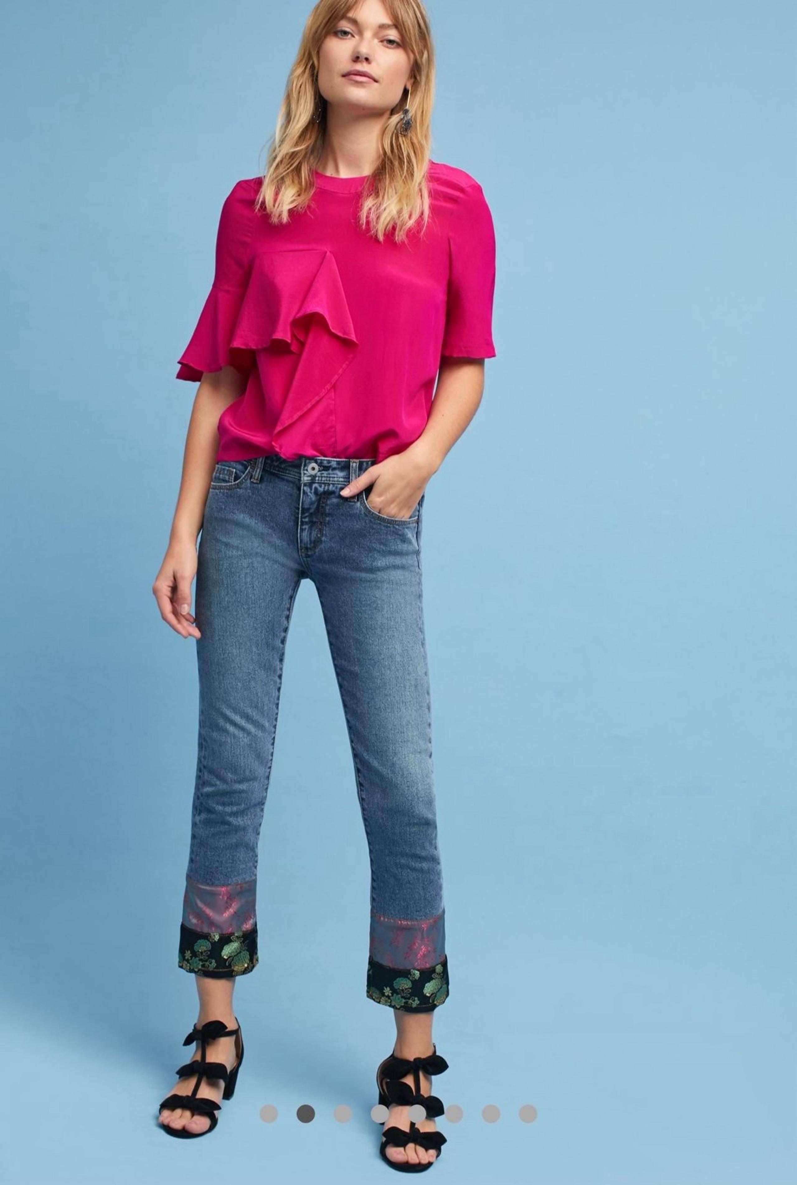 Pilcro cropped boyfriend jeans - Anthropologie