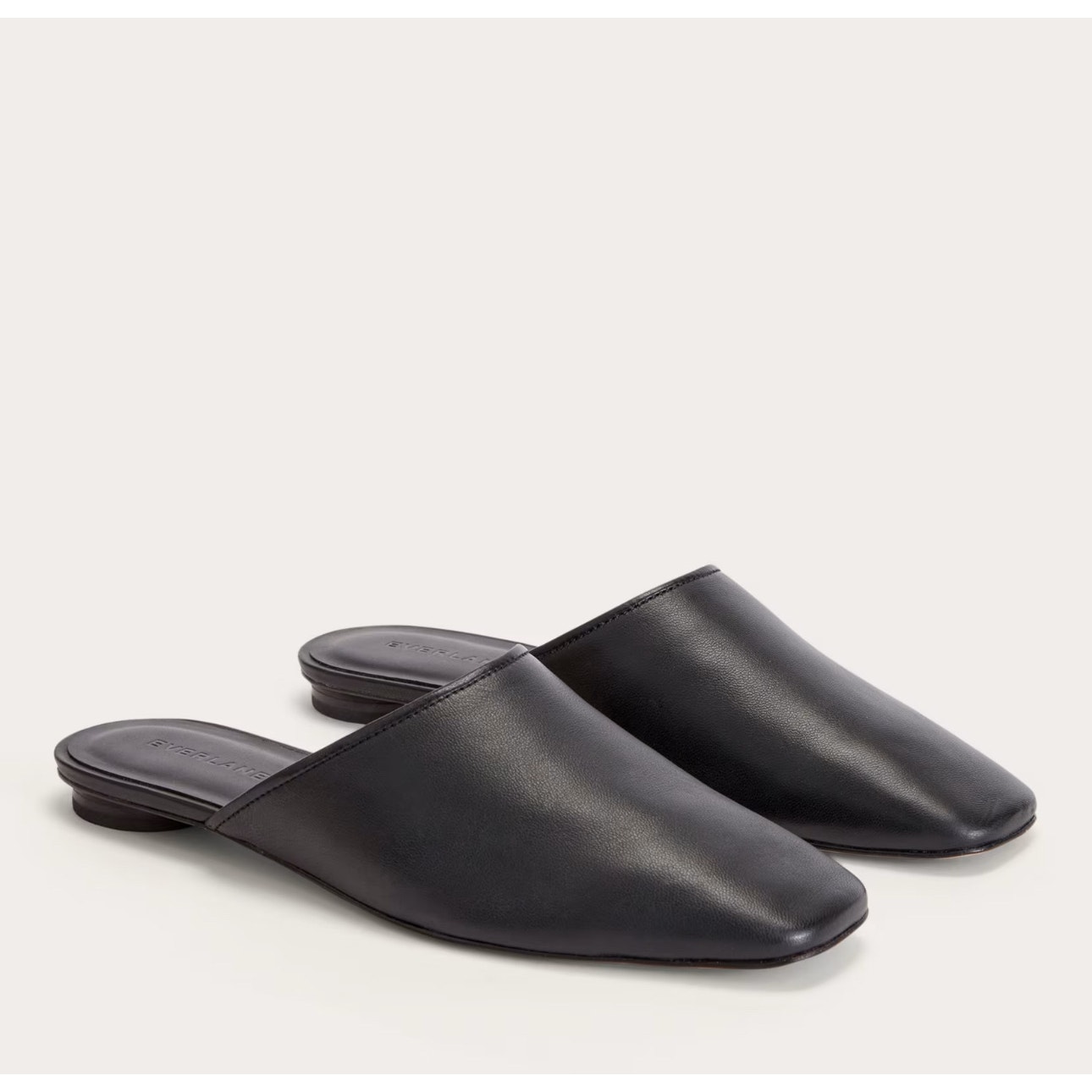 NEW Everlane The Day Mule In Black Leather Size 7