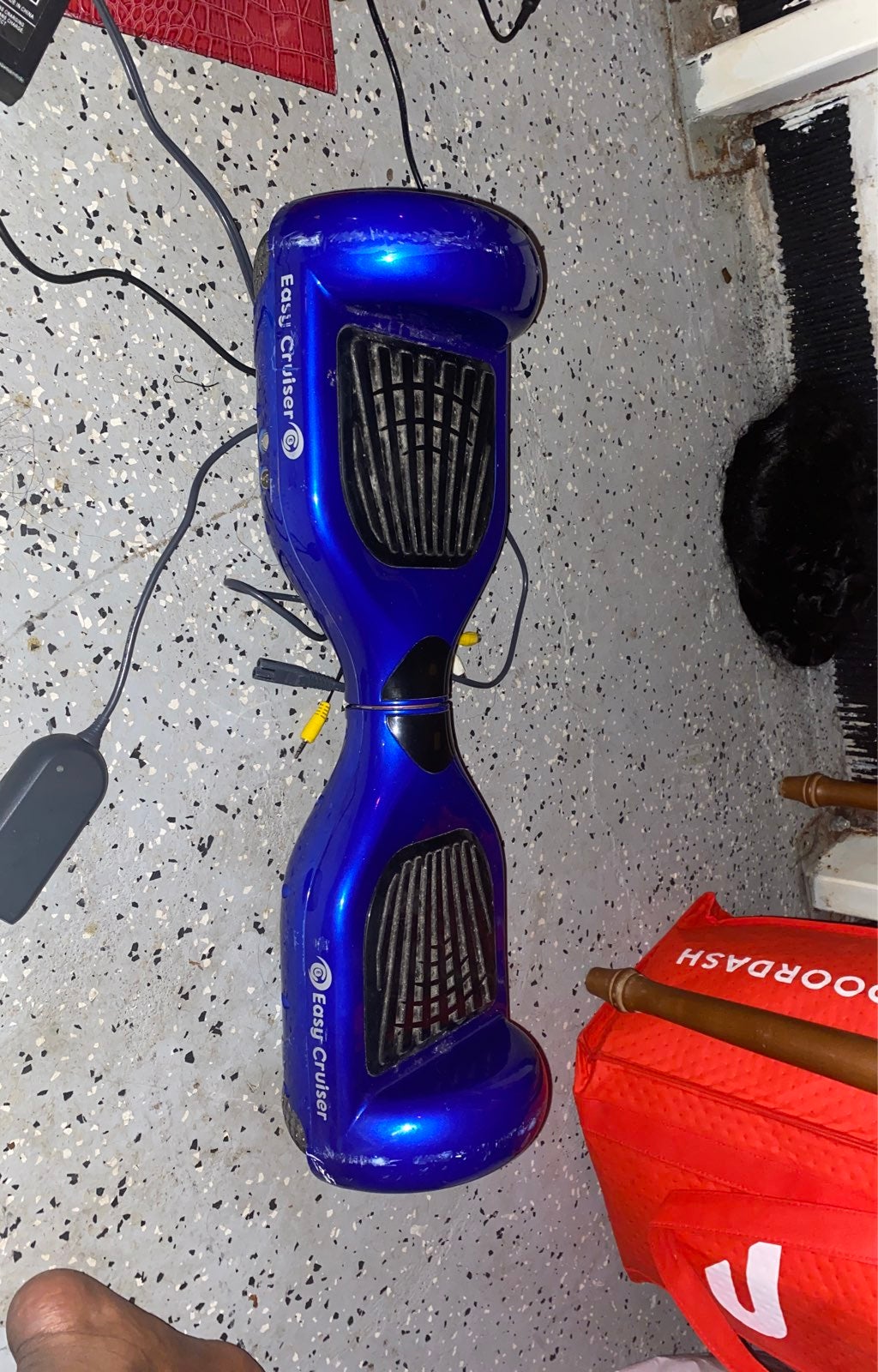 Blue hover board