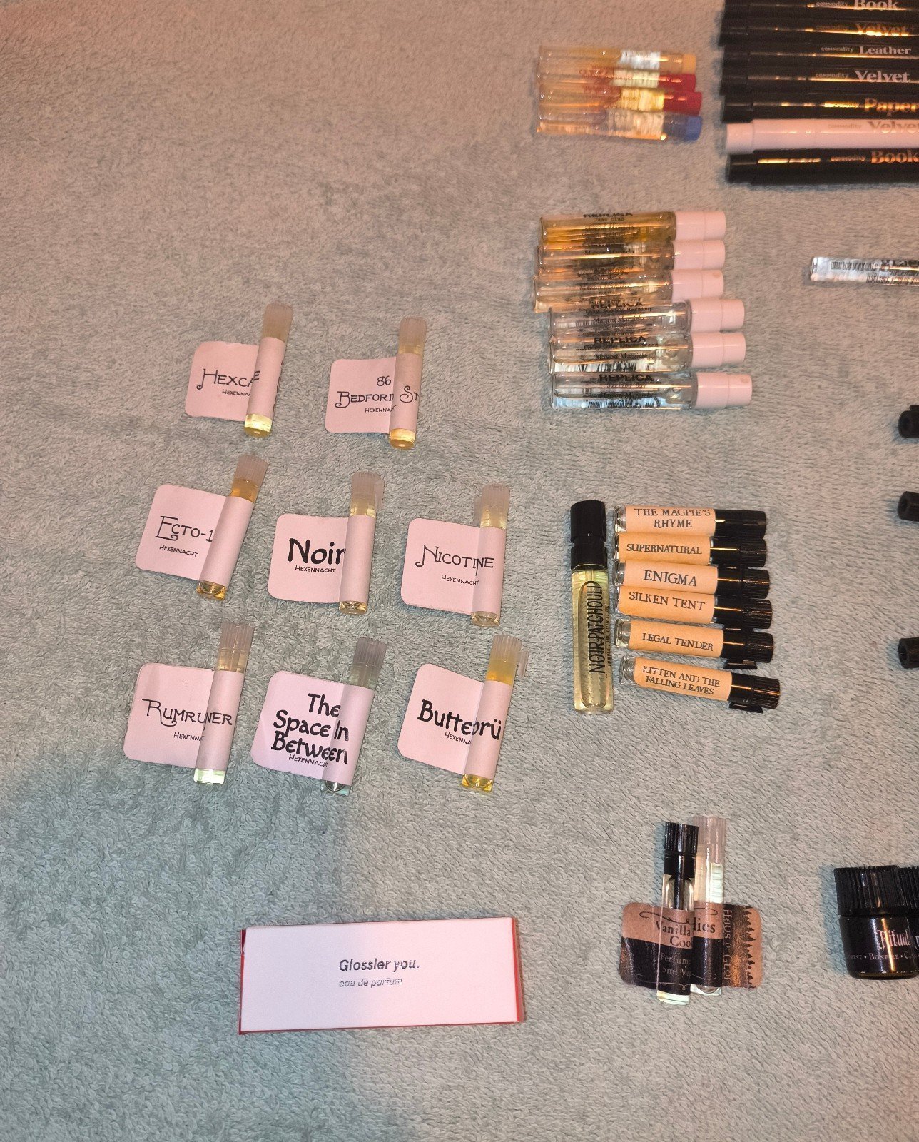 perfume sample lot (indie with mainstream!)