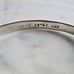 Womens Vintage Estate Sterling Silver Onyx Bangle Bracelet 15.7g E7952