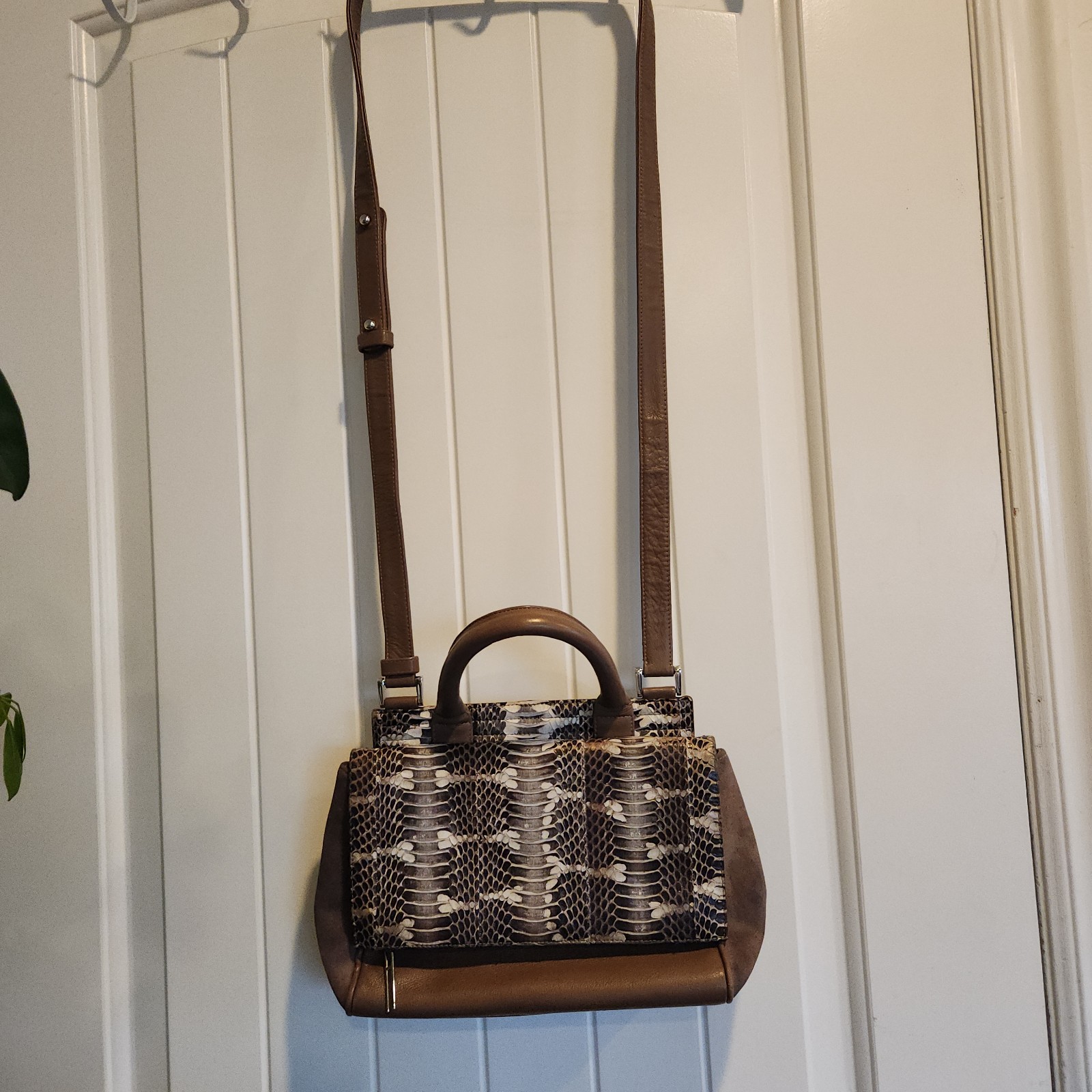 Hayward python crossbody bag