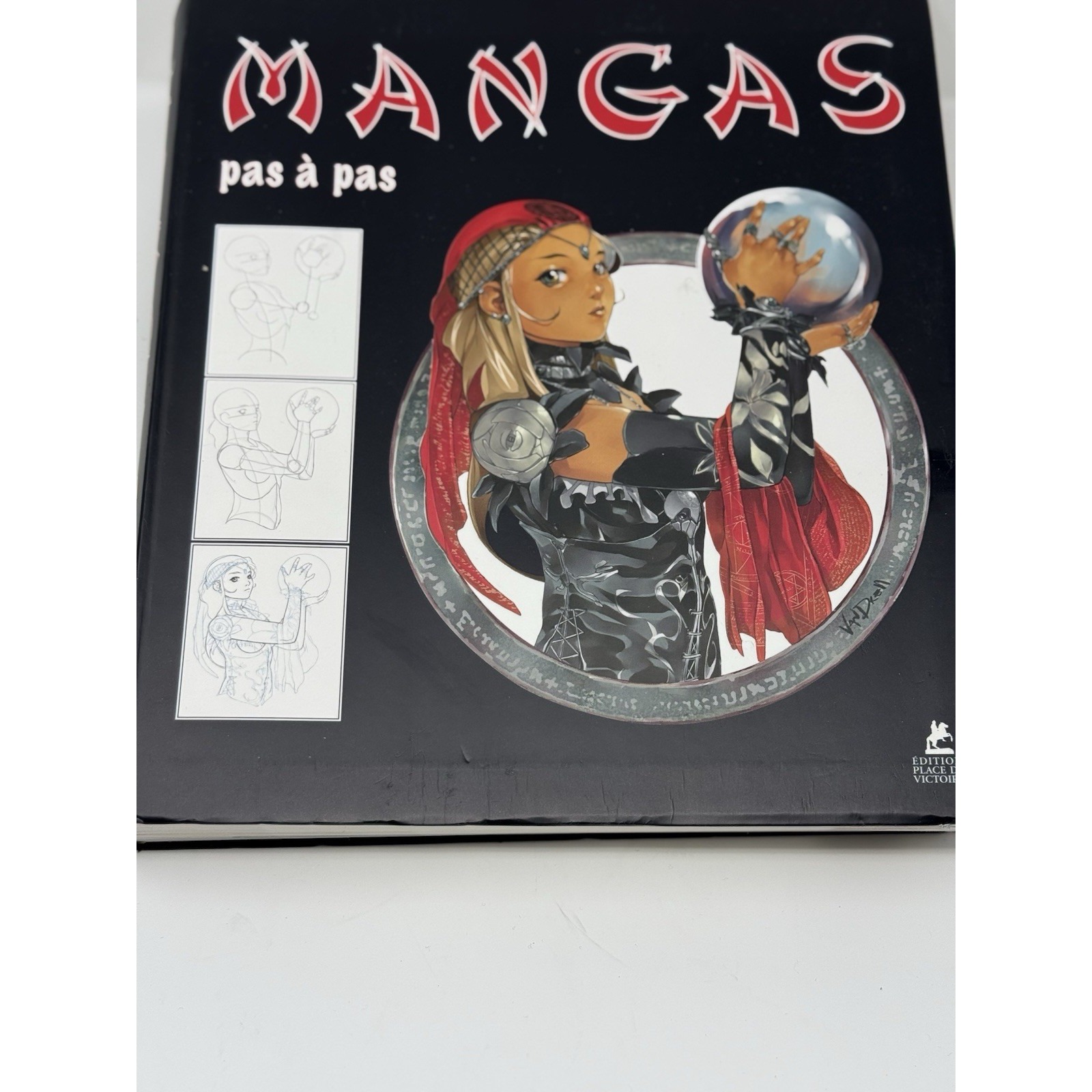 Mangas pas à pas Textbook English and French On How To Draw Manga In Detail Pb
