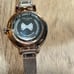 Ted Baker Kate Watch with 36mm Black Face With Flowers & RoseGold MeshBracelet