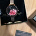 Ted Baker Kate Watch with 36mm Black Face With Flowers & RoseGold MeshBracelet