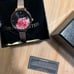 Ted Baker Kate Watch with 36mm Black Face With Flowers & RoseGold MeshBracelet