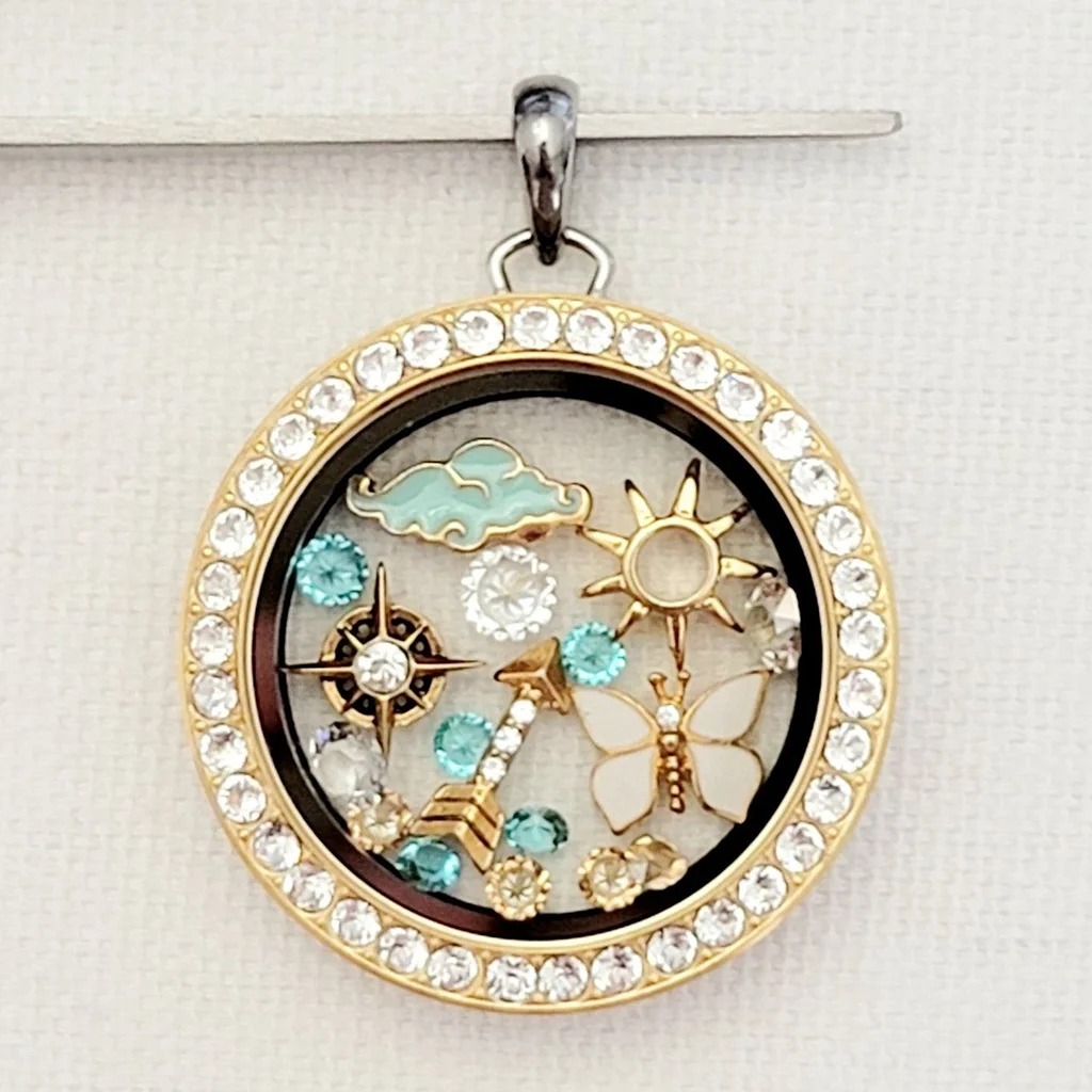 Aim for the Skies Inspirational Locket