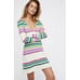 Free People Striped Long Sleeve Cozy Sweater Dress