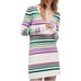 Free People Striped Long Sleeve Cozy Sweater Dress