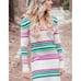 Free People Striped Long Sleeve Cozy Sweater Dress