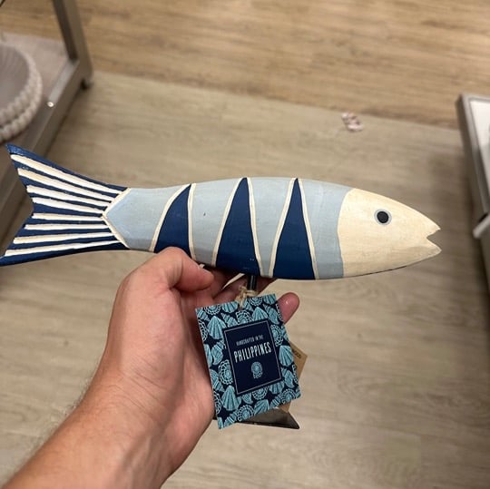 Decorative wooden fish