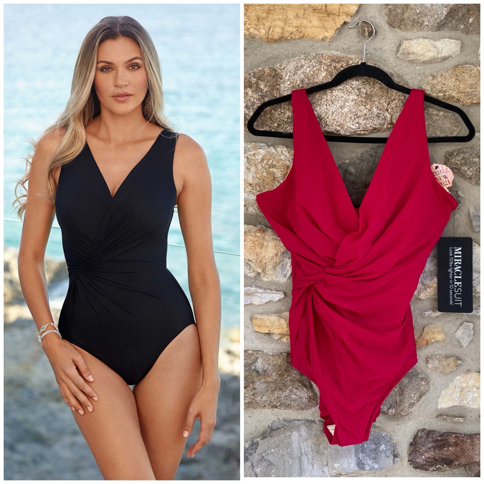 NWT Miraclesuit Twisted Sisters Esmerelda One Piece Swimsuit 180 Red Womens 16