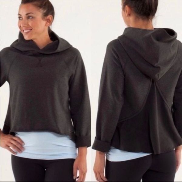 Lululemon Pull Me Over Hoodie charcoal grey