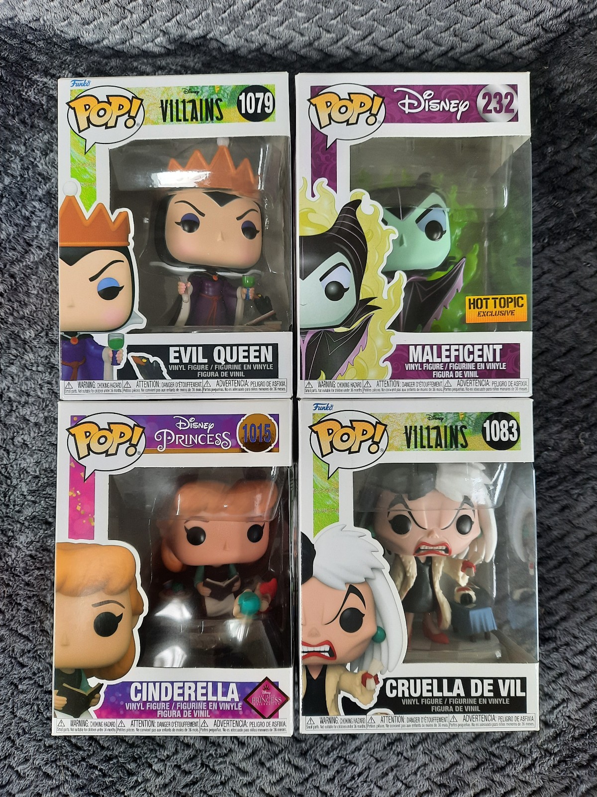 Disney Princess + Disney Villains Funko Pop Bundle