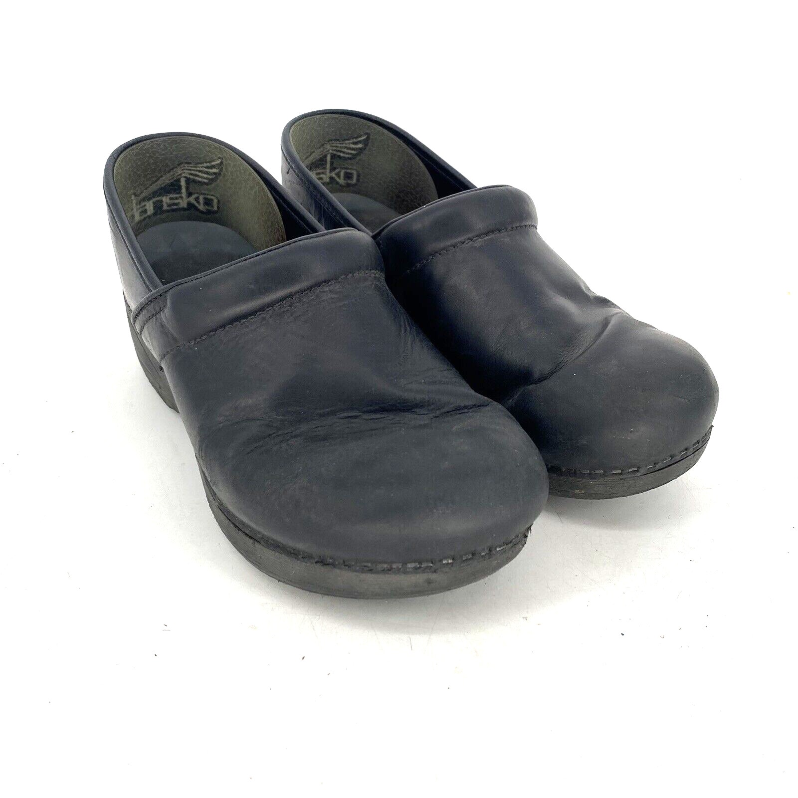 DANSKO XP 2.0 Black Leather Professional Closed Back Clogs Women's EU 40 US 9.5