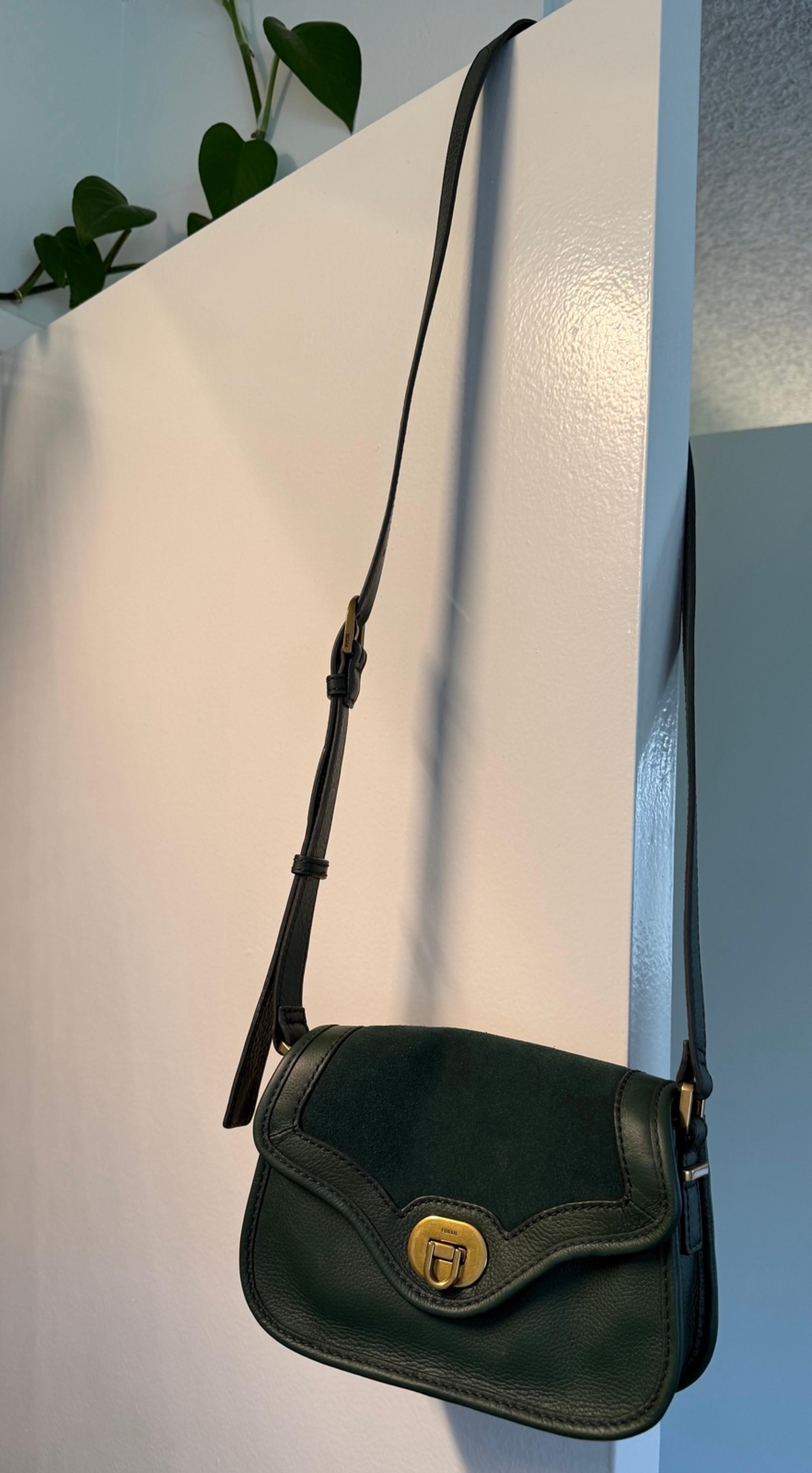 Fossil Heritage Leather Mini Flap Crossbody Bag