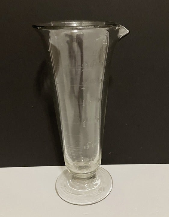 Vintage Pharmacist Footed Measuring Beaker