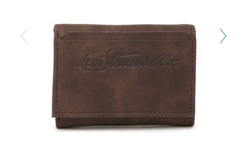 Levi's Elgin Leather RFID Trifold Wallet