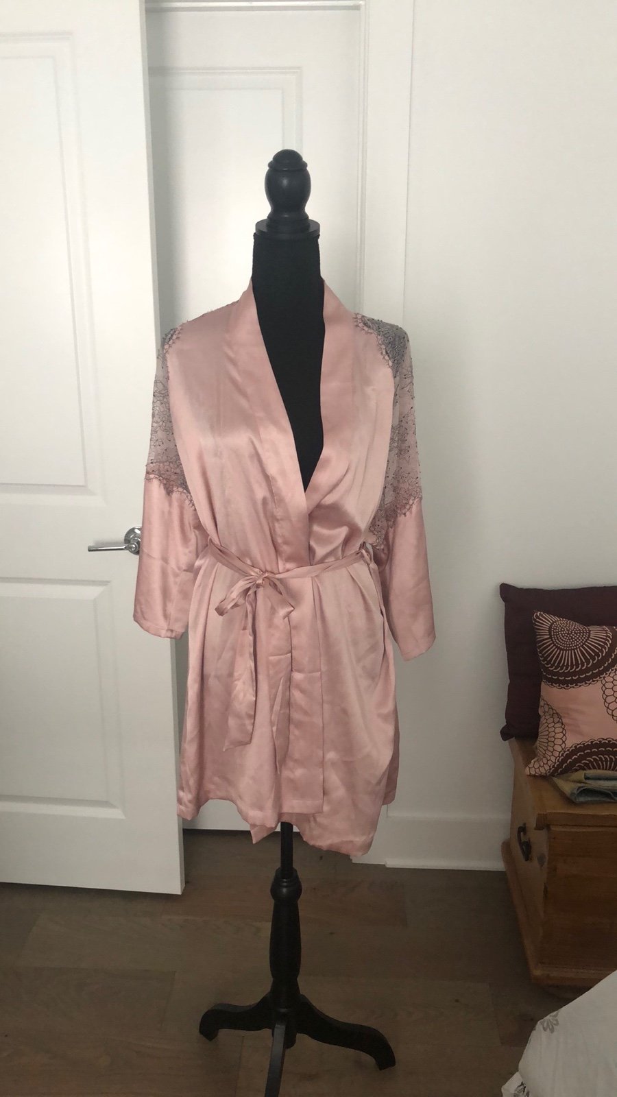 Victoria Secret Satin & Lace Robe