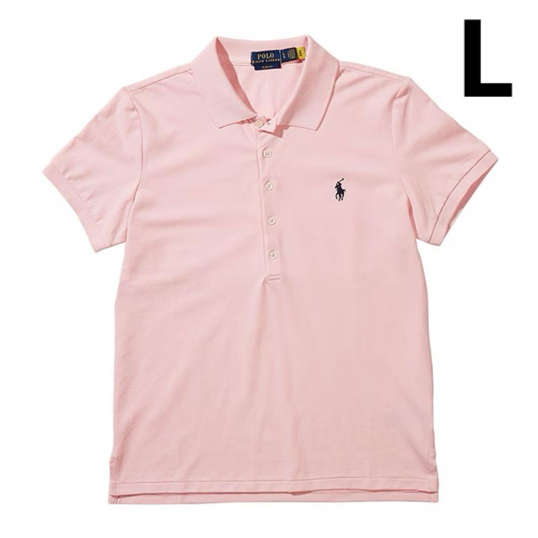 【Brand New, Unused】Polo Ralph Lauren Polo Shirt Cotton Light Pink L