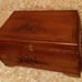 Large Vintage Hand Carved Pagoda Wooden Jewelry Box