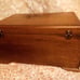 Large Vintage Hand Carved Pagoda Wooden Jewelry Box