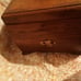 Large Vintage Hand Carved Pagoda Wooden Jewelry Box