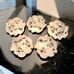 Set of 5, Scarce Michael Aram Silver Forest Leaves Coasters