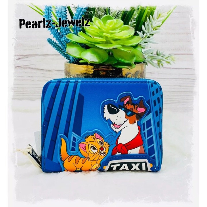 Loungefly Disney Oliver & Company Taxi Zipper Zip Around Wallet NWT