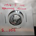 1916 S Mercury dime 10c