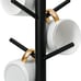 Mug Holder Tree, Coffee Cup Holder with 6 Hooks (Black)