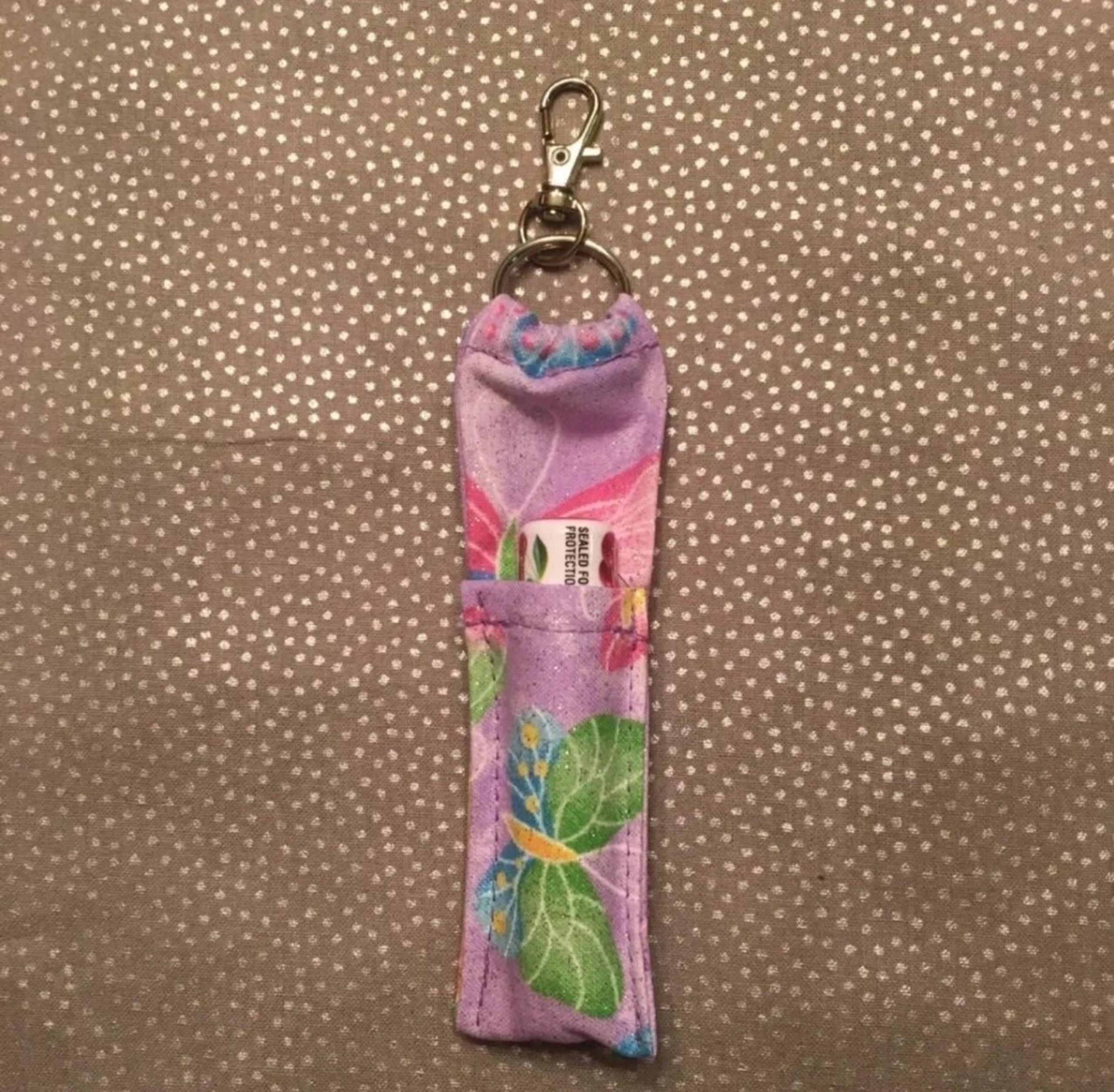 Butterfly Sparkle Chapstick Holder/Cherry Chapstick