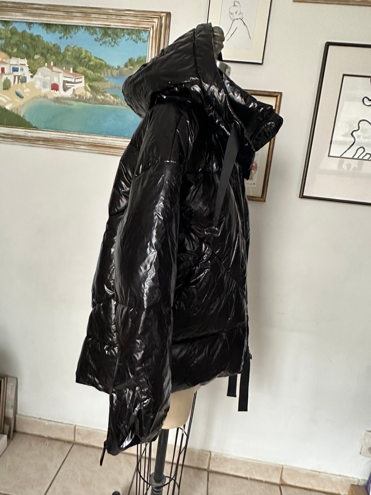 Black Hugo Boss Puffer Jacket M
