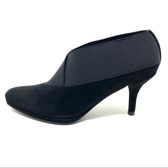 Stuart Weitzman black suede booties
